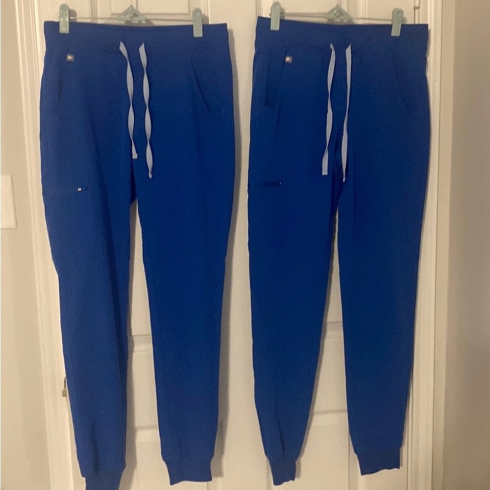 FIGS Royal Blue Small, tall, regular-waist Zamora jogger scrubs.